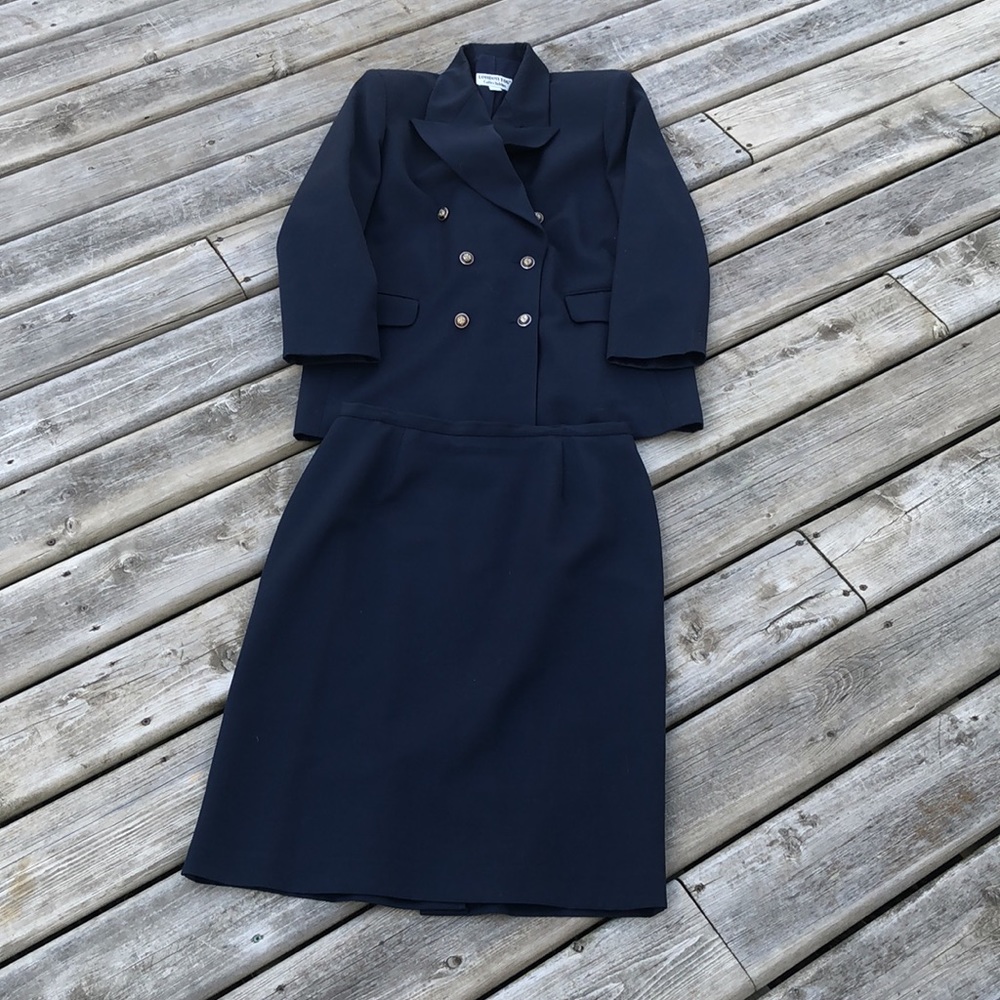 Vintage London Fog Collectable 2 pc Skirt Set Wool